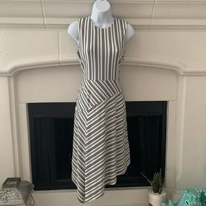 White stripes dress